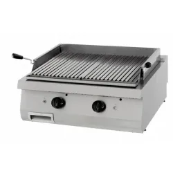 Професионална двойна газова скара с лава камъни – 14 kW, серия 700