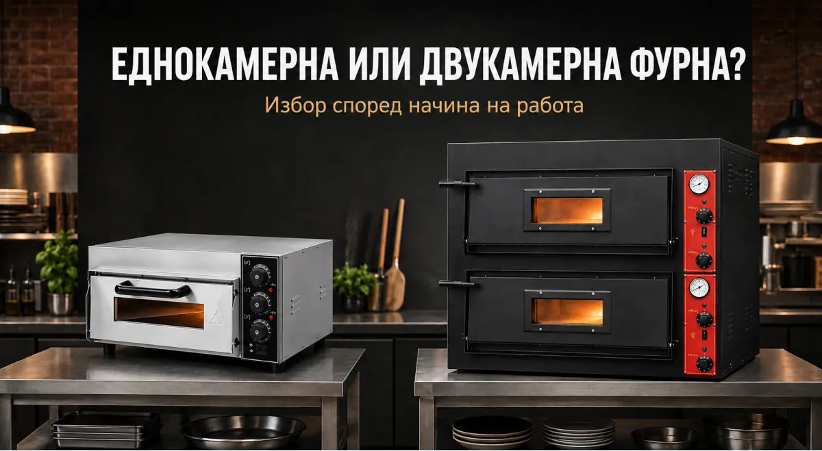 Еднокамерна или двукамерна фурна за пица — коя е подходяща за вашия обект