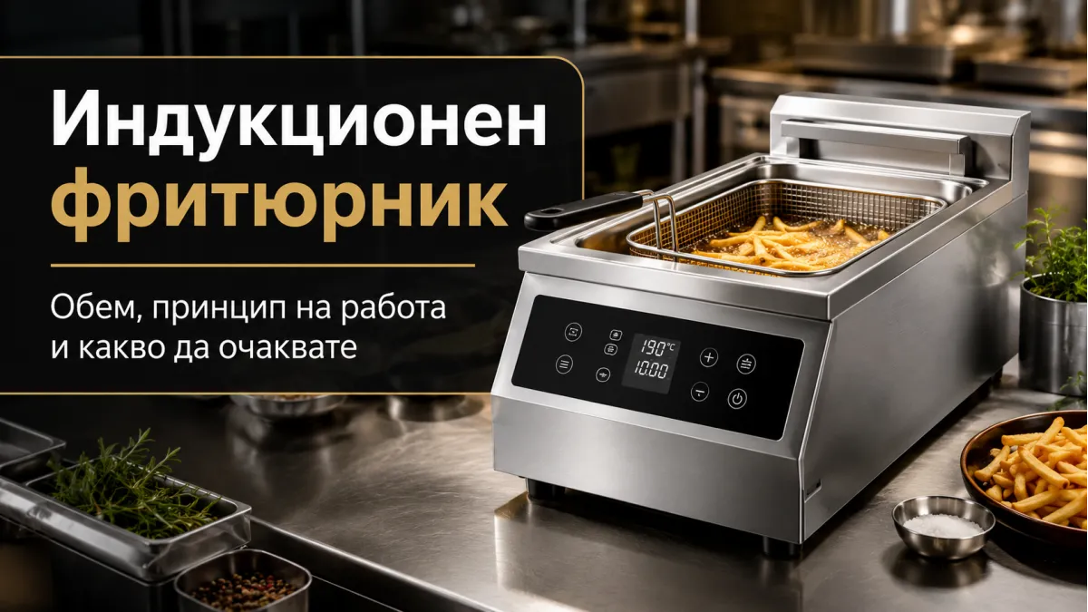 Индукционен фритюрник — обем, принцип на работа и какво да очаквате