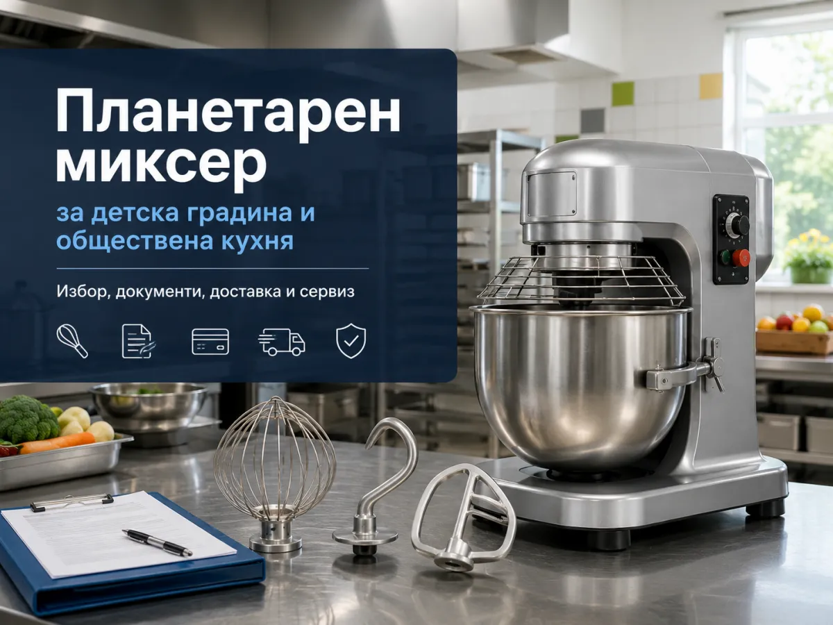 Планетарен миксер за детска градина и обществена кухня